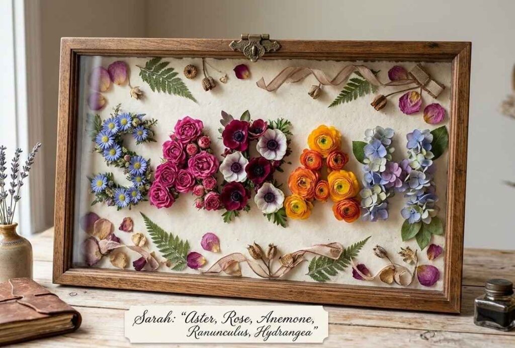 Name into Flowers