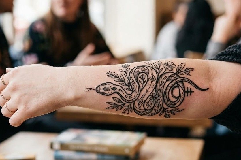 Snake Tattoo Meaning on a Woman