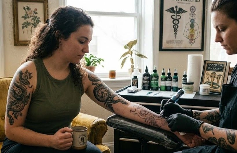 Snake Tattoo Meaning on a Woman